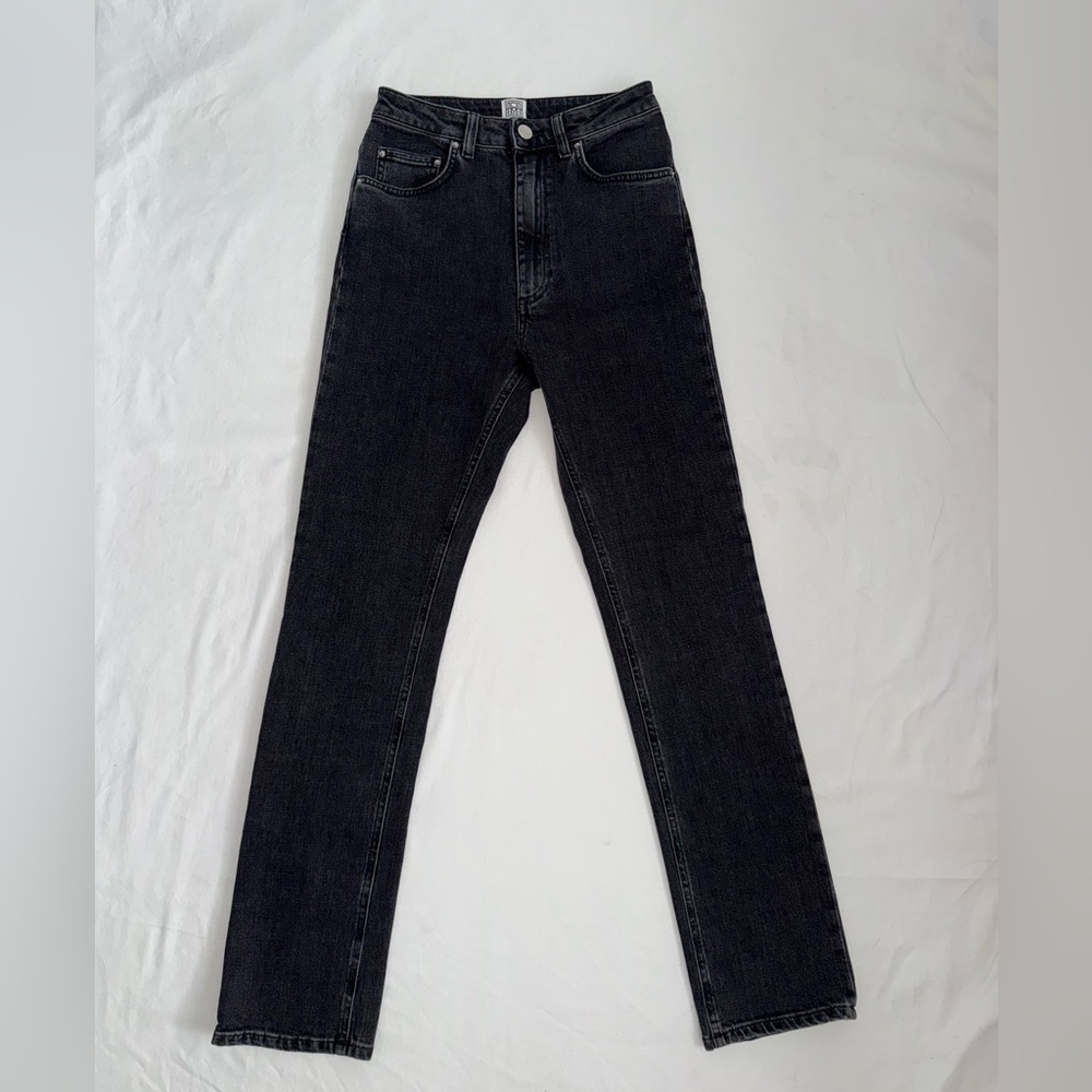 TOTEME Black High-Rise Straight - 27/30 - EUC